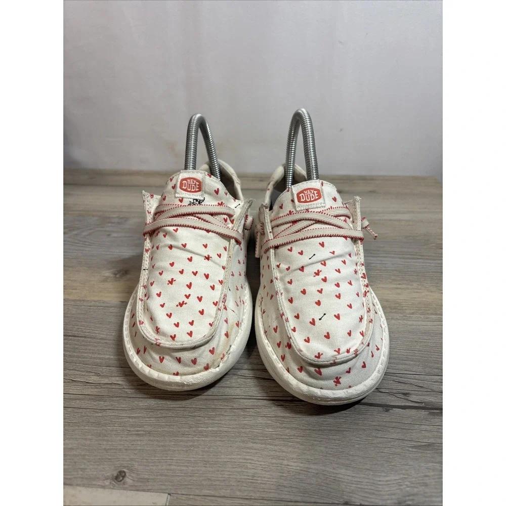 Hey‎ Dude Girls 4 Youth 4 Wendy Hearts Amor Cupid Love Red Slip-On Casual Shoes